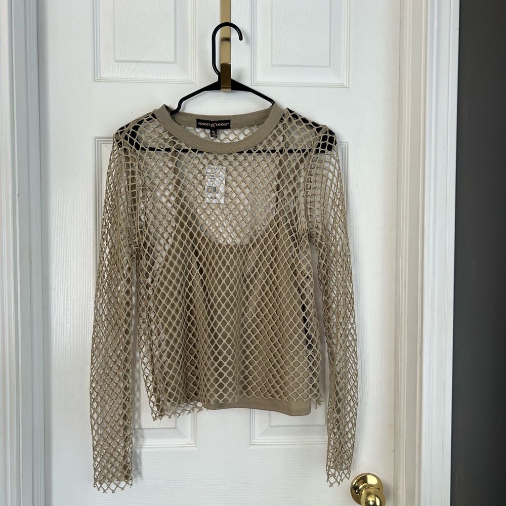 Sexy Mesh Long Sleeve Top